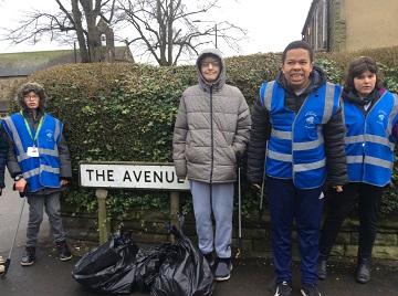 beech litter picking